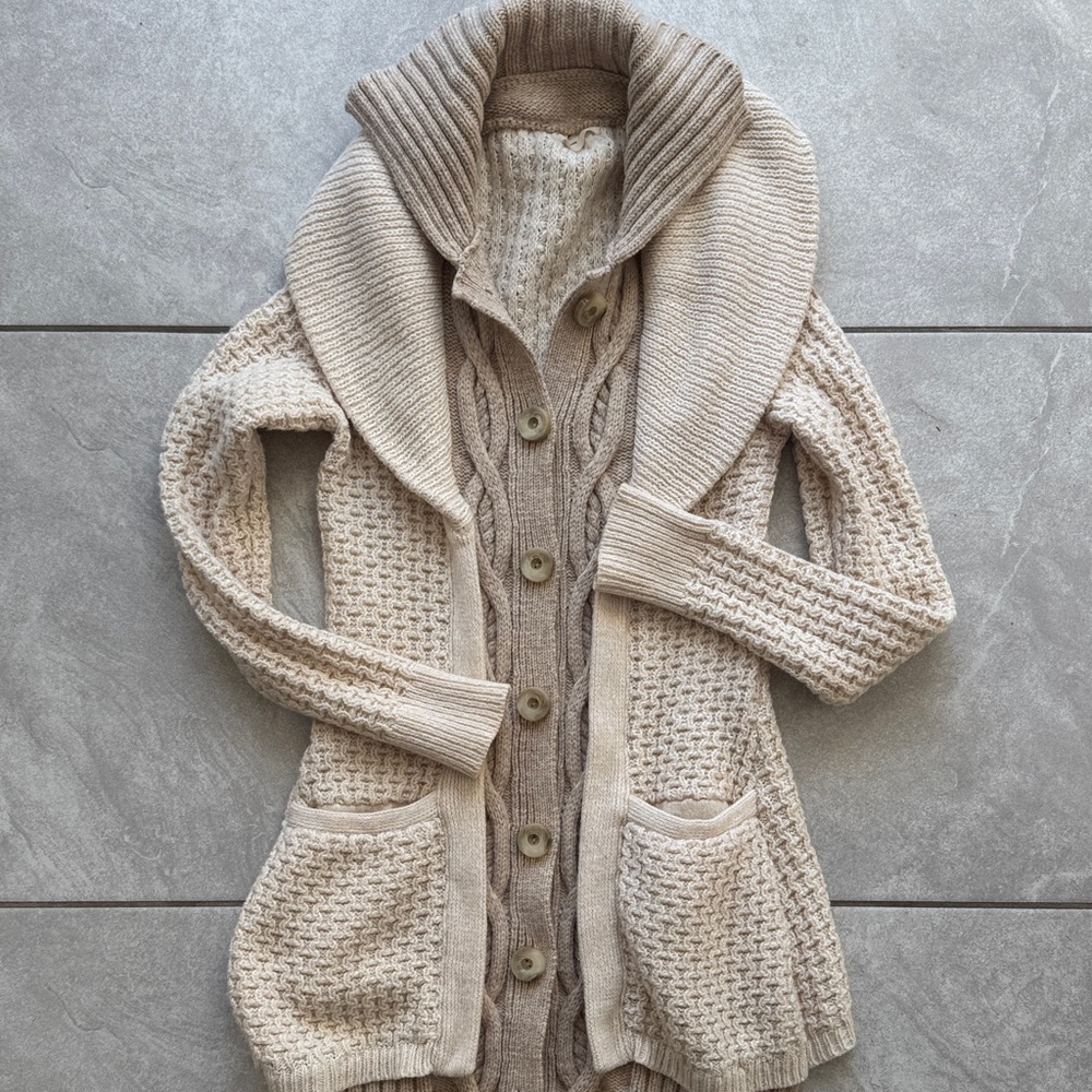 Sleeping On Snow Anthropologie Wool Cardigan Sweater